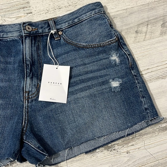 KanCan High Rise Shorts Size 13/30 - Picture 3 of 10